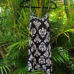 Floral Baroque Print Slip Dress - NEVER WORN